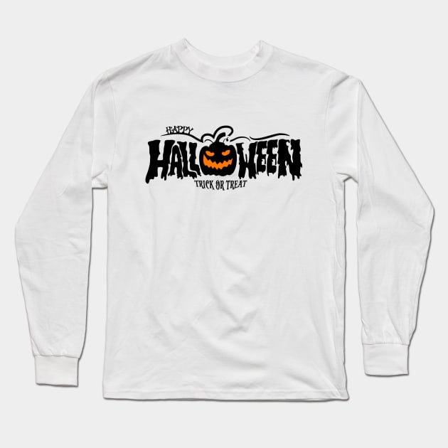 Happy Halloween Long Sleeve T-Shirt by VekiStore